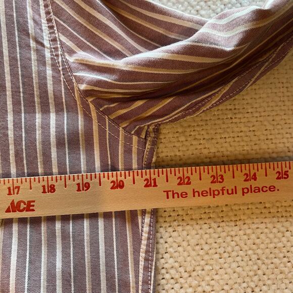 Fat Face Foss Stripe Button Up Shirt Men’s Size Small Red Bordeaux NWT *FLAW - Picture 10 of 15